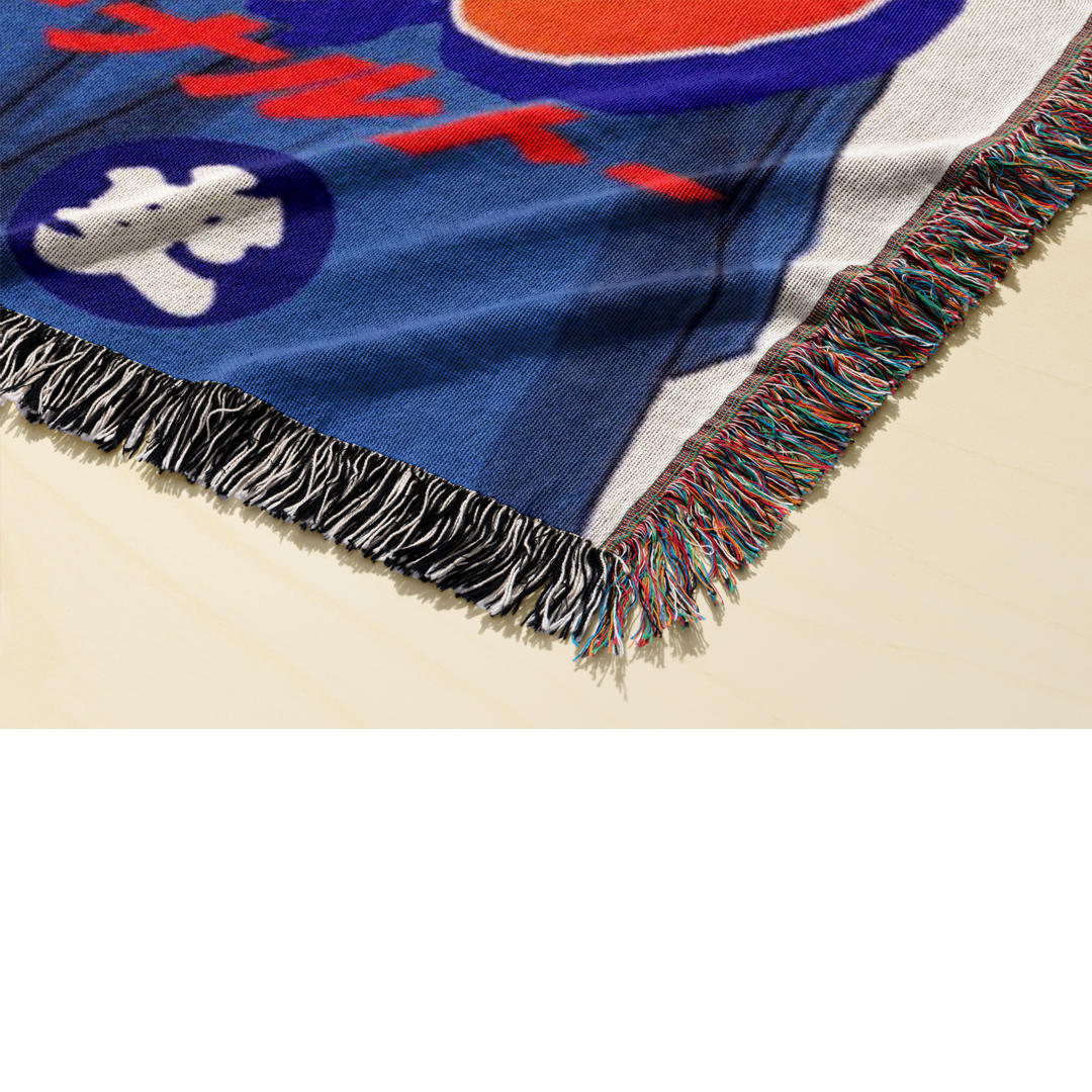 Shinobi 3 Woven Blanket Tapestry By Moekyo