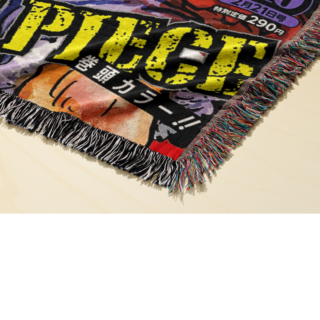 Pirate 6 Woven Blanket Tapestry By Moekyo