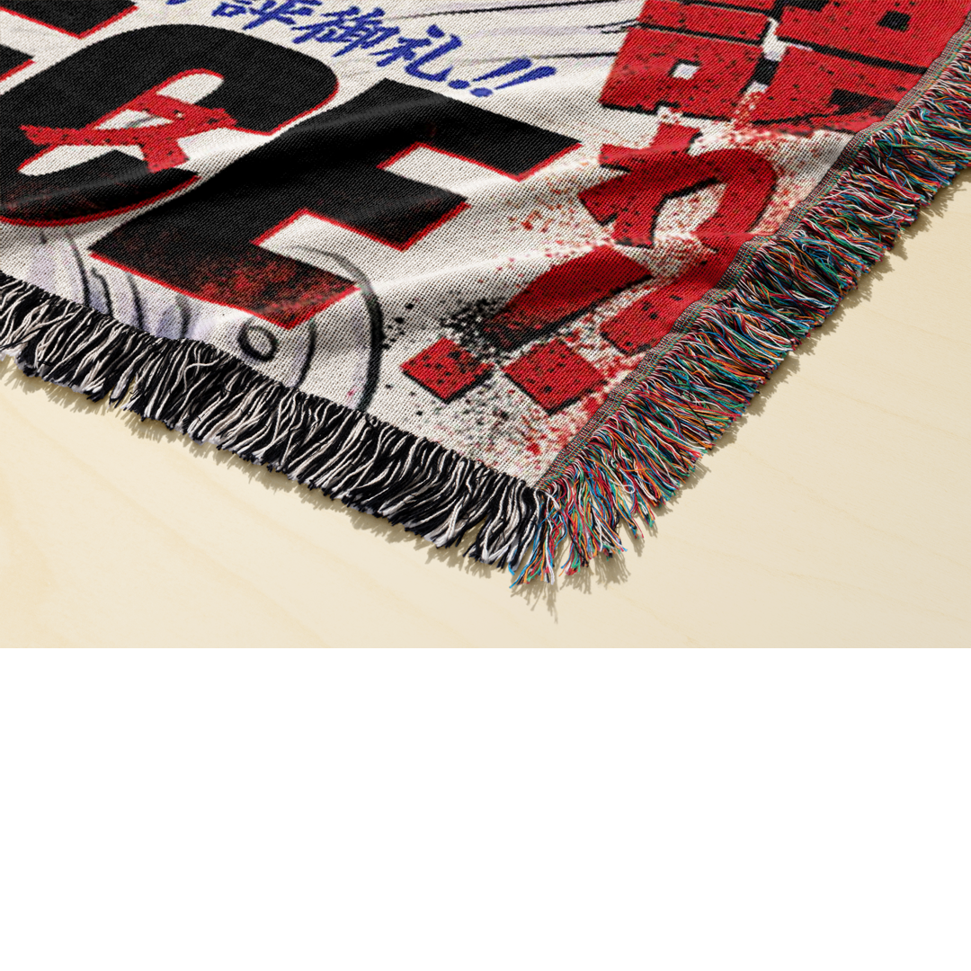 Pirate 7 Woven Blanket Tapestry By Moekyo