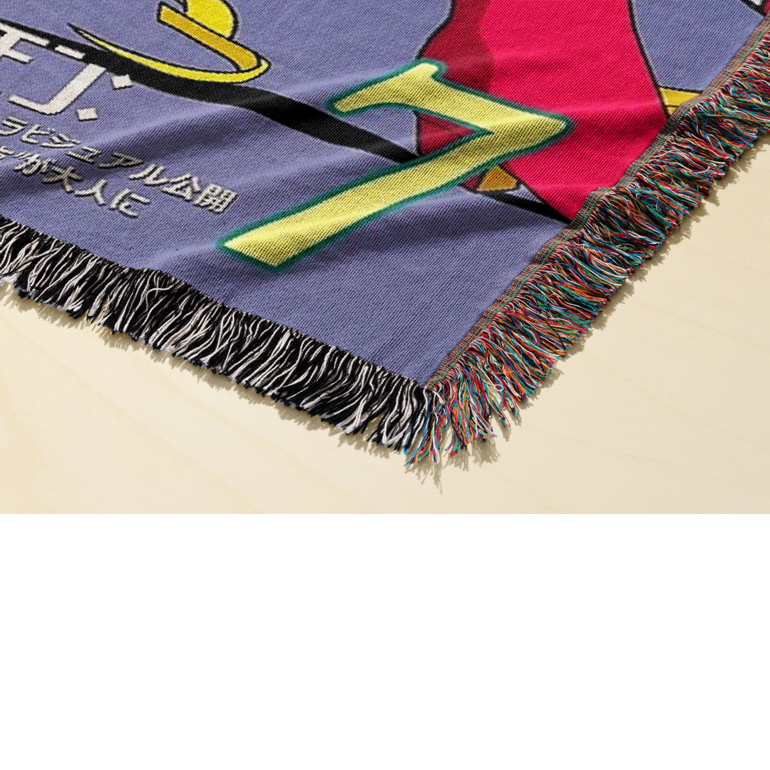 Lunar 2 Woven Blanket Tapestry By Moekyo