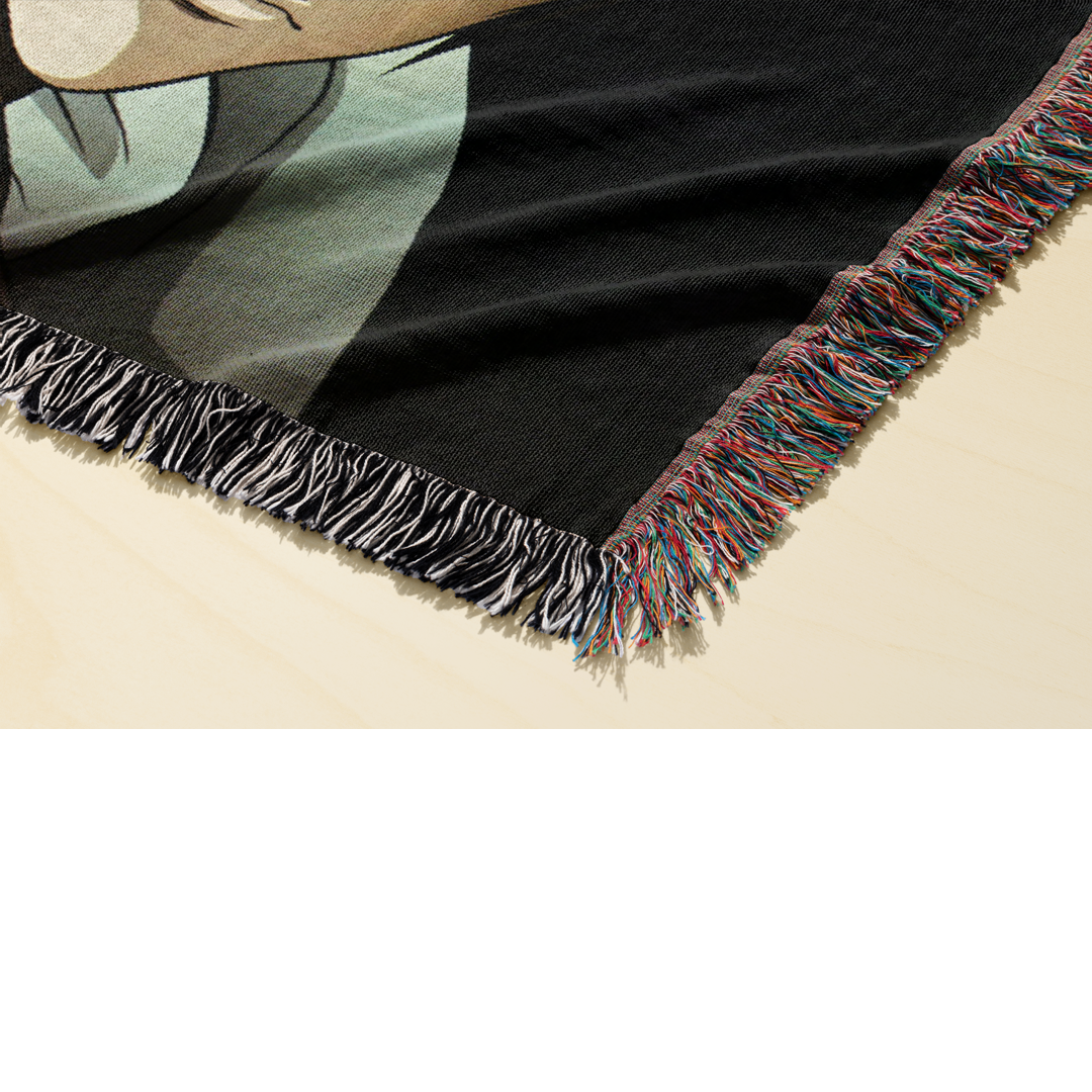 Death 2 Woven Blanket Tapestry By Moekyo