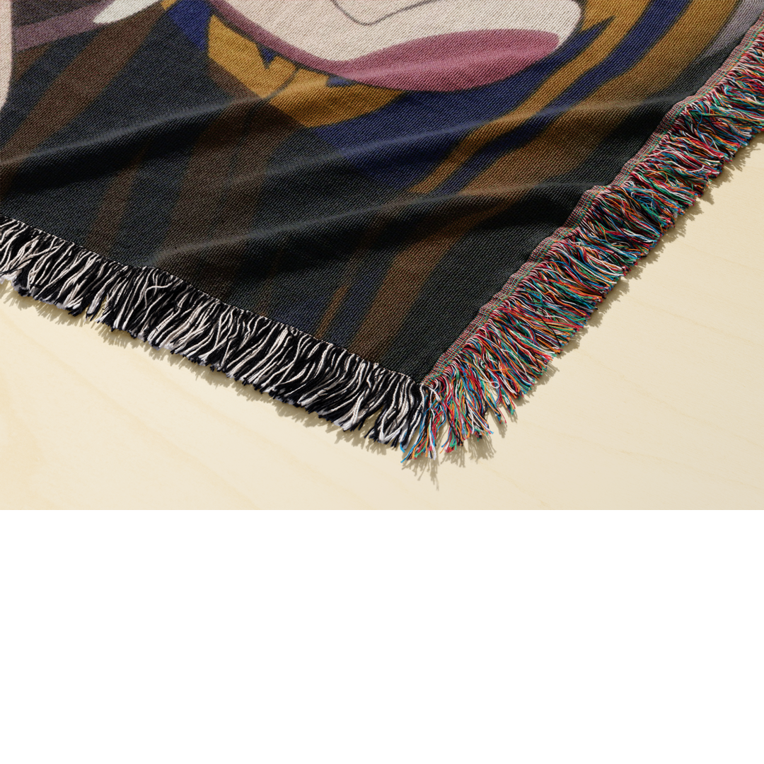 Hunters 3 Woven Blanket Tapestry By Moekyo