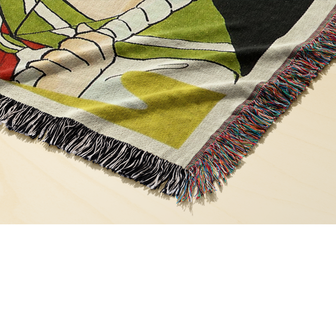 Yasha Woven Blanket Tapestry By Moekyo