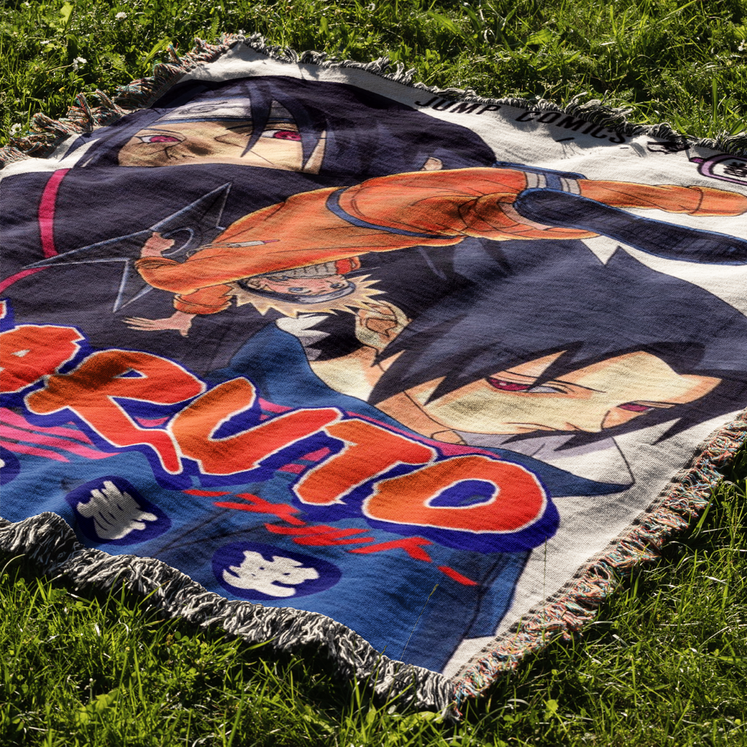 Shinobi 3 Woven Blanket Tapestry By Moekyo