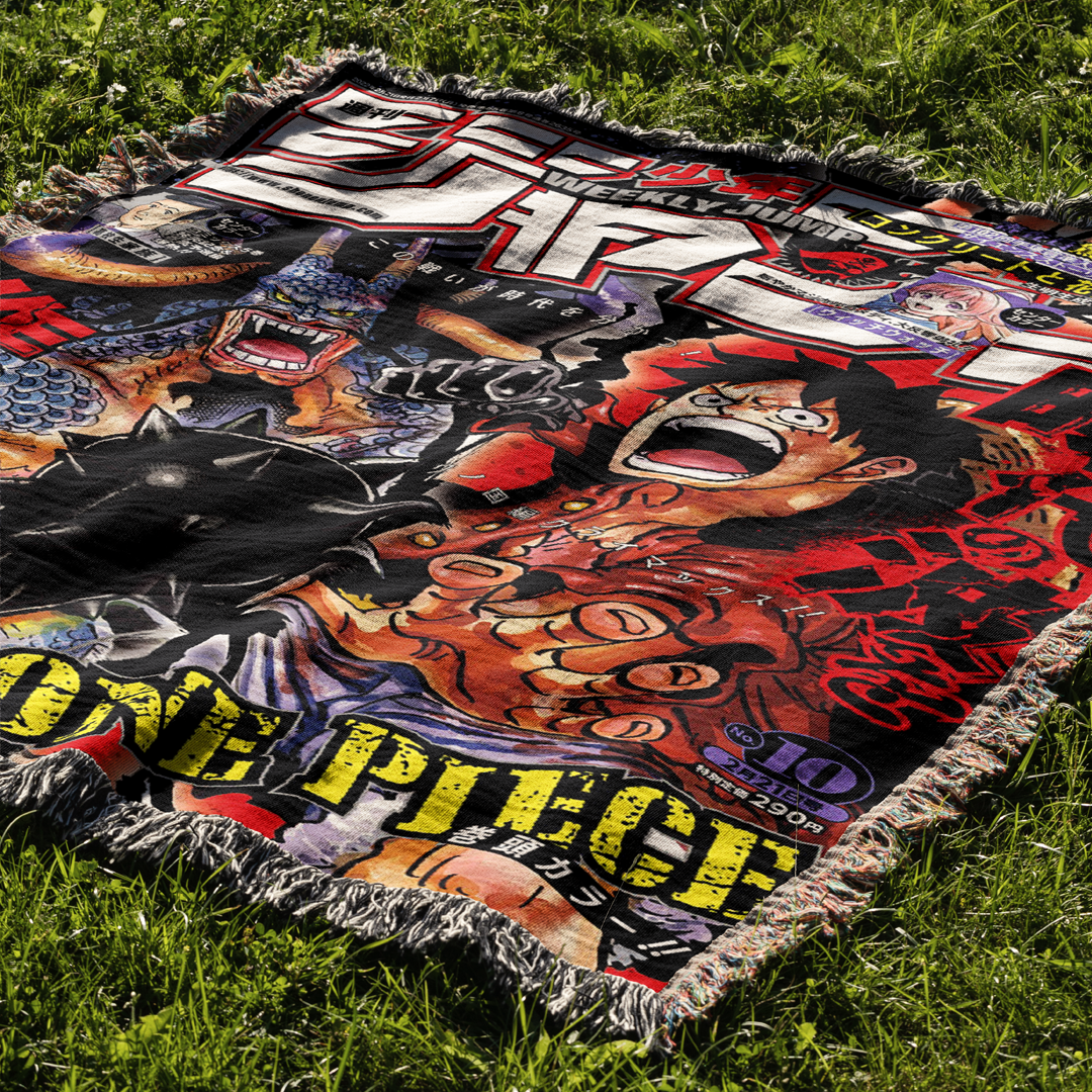 Pirate 6 Woven Blanket Tapestry By Moekyo
