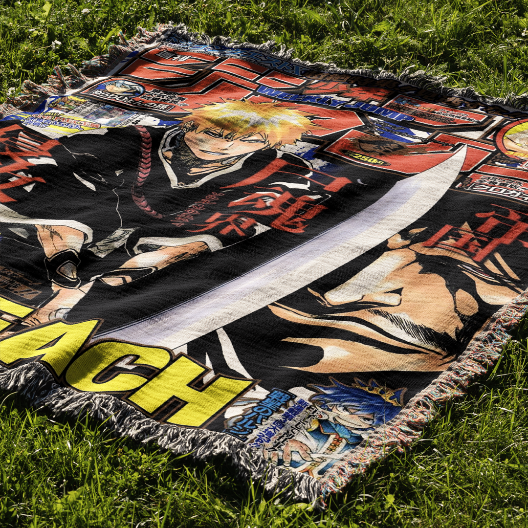 Bankai 3 Woven Blanket Tapestry By Moekyo