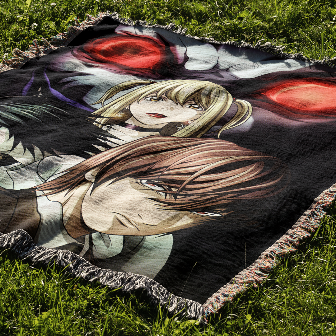 Death 2 Woven Blanket Tapestry By Moekyo