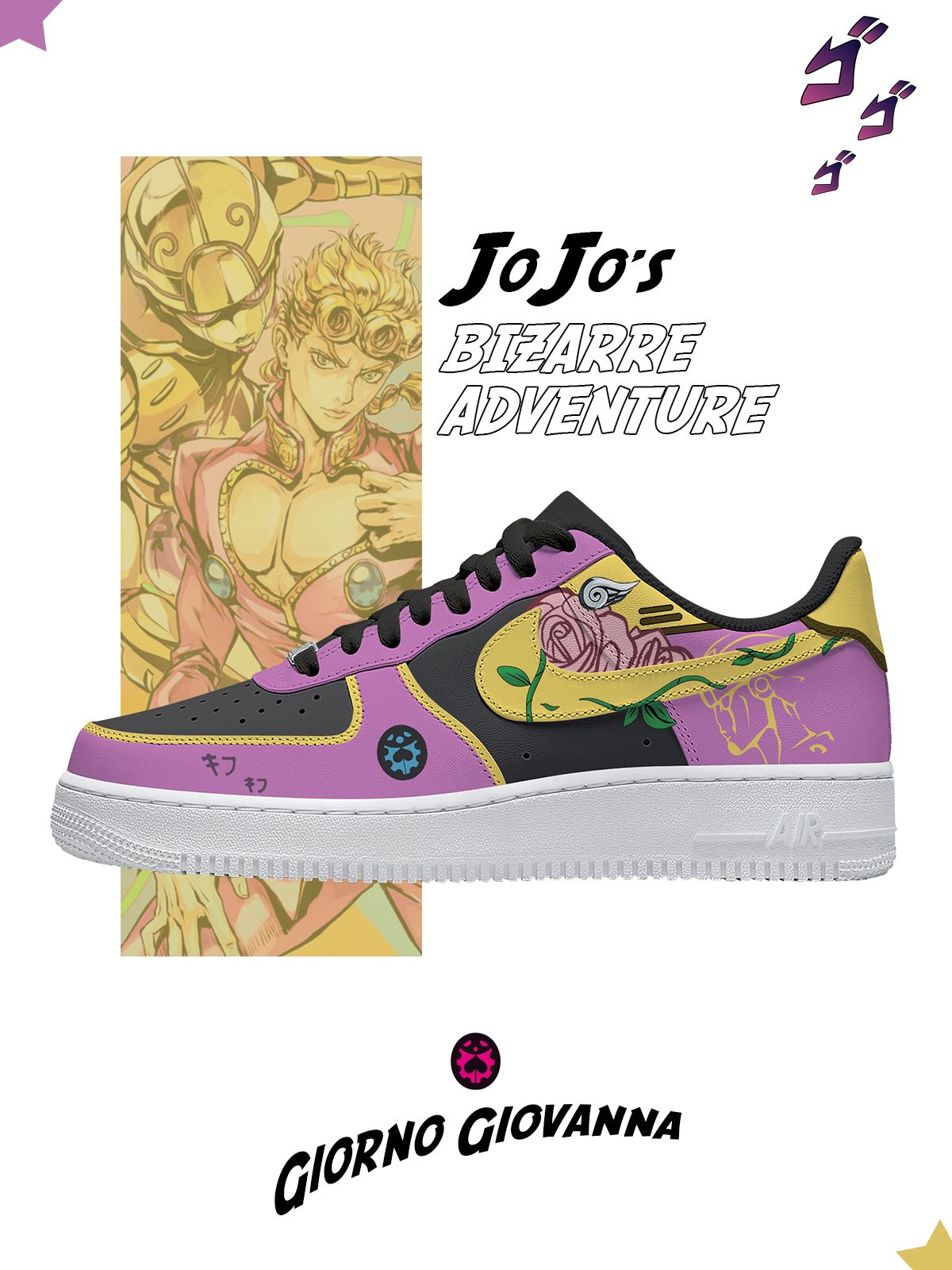 Giorno Giovanna Custom Sneakers