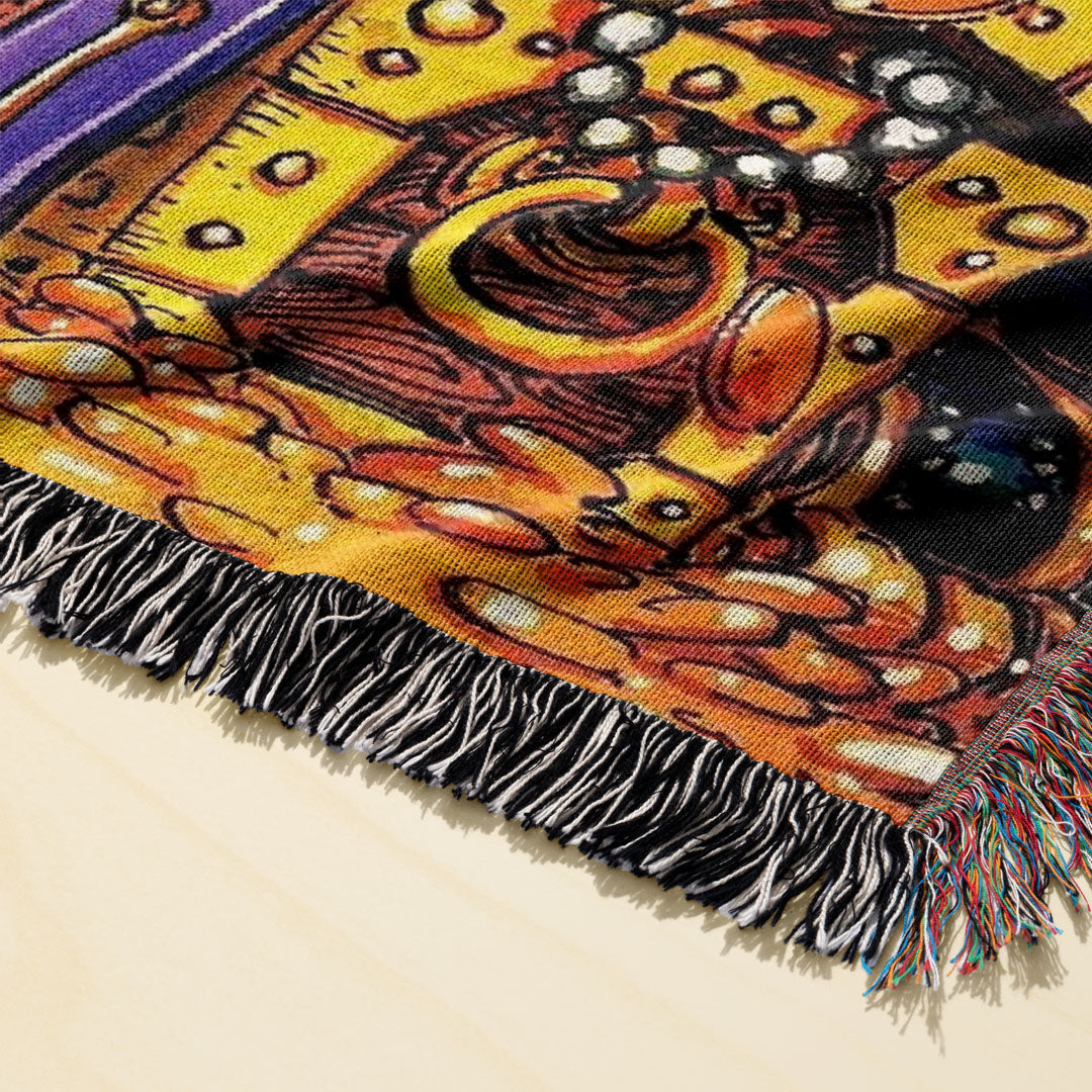 Pirate 8 Woven Blanket Tapestry By Moekyo