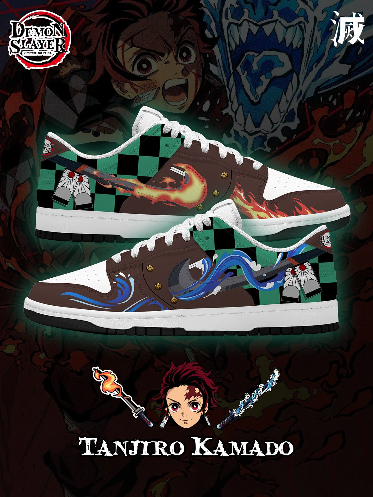 021025151538878.jpg Tanjiro V.5 Custom Court-Low Sneakers