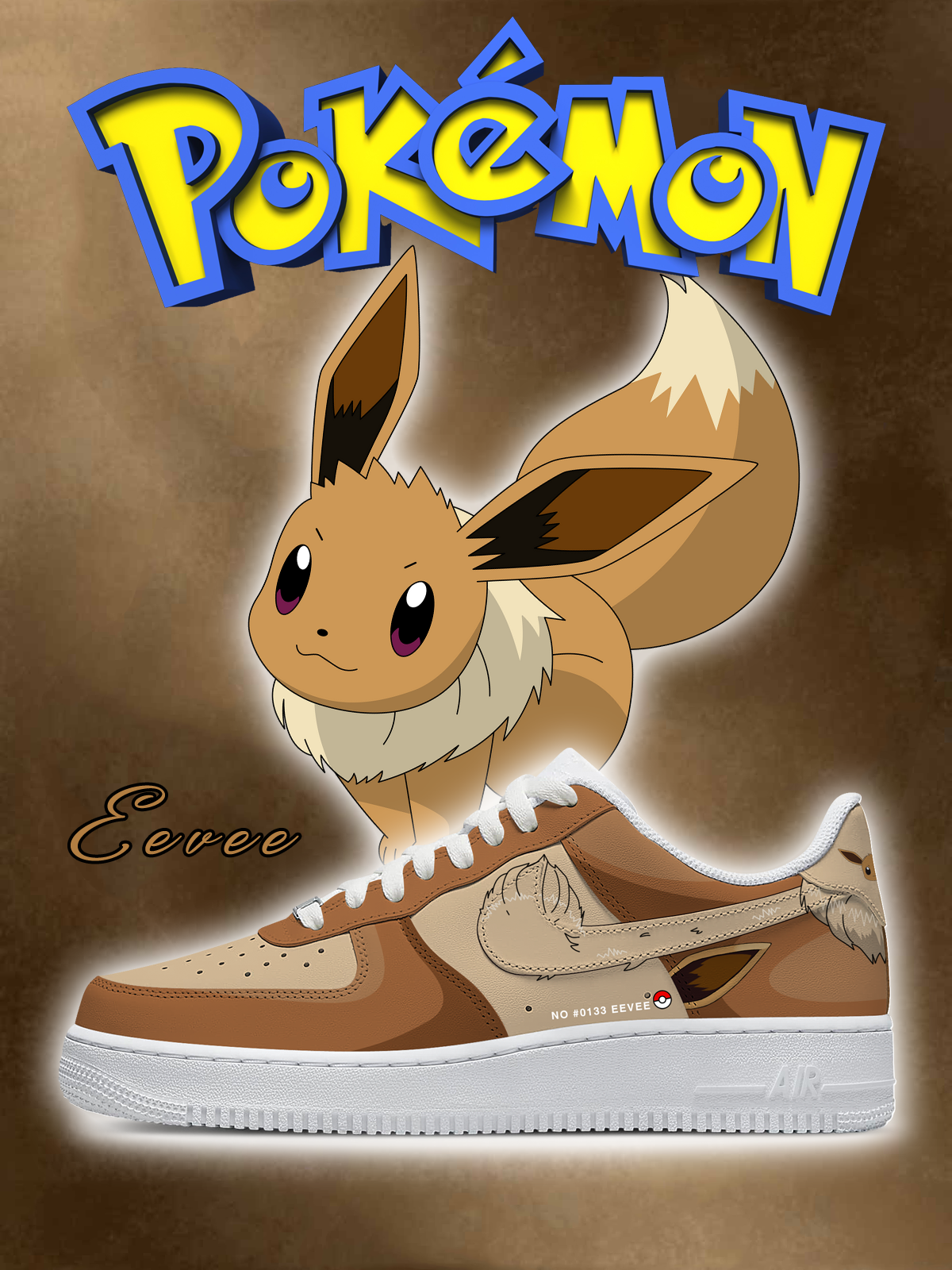 130624121133518-1.png No.0133 Eevee Style 2 Custom Sneakers