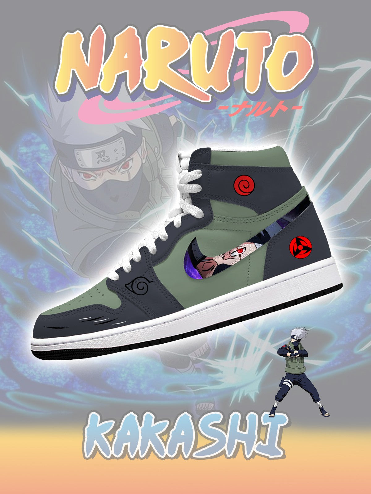 561224131115528-1.jpg Kakashi V.1 High-top Custom Sneakers