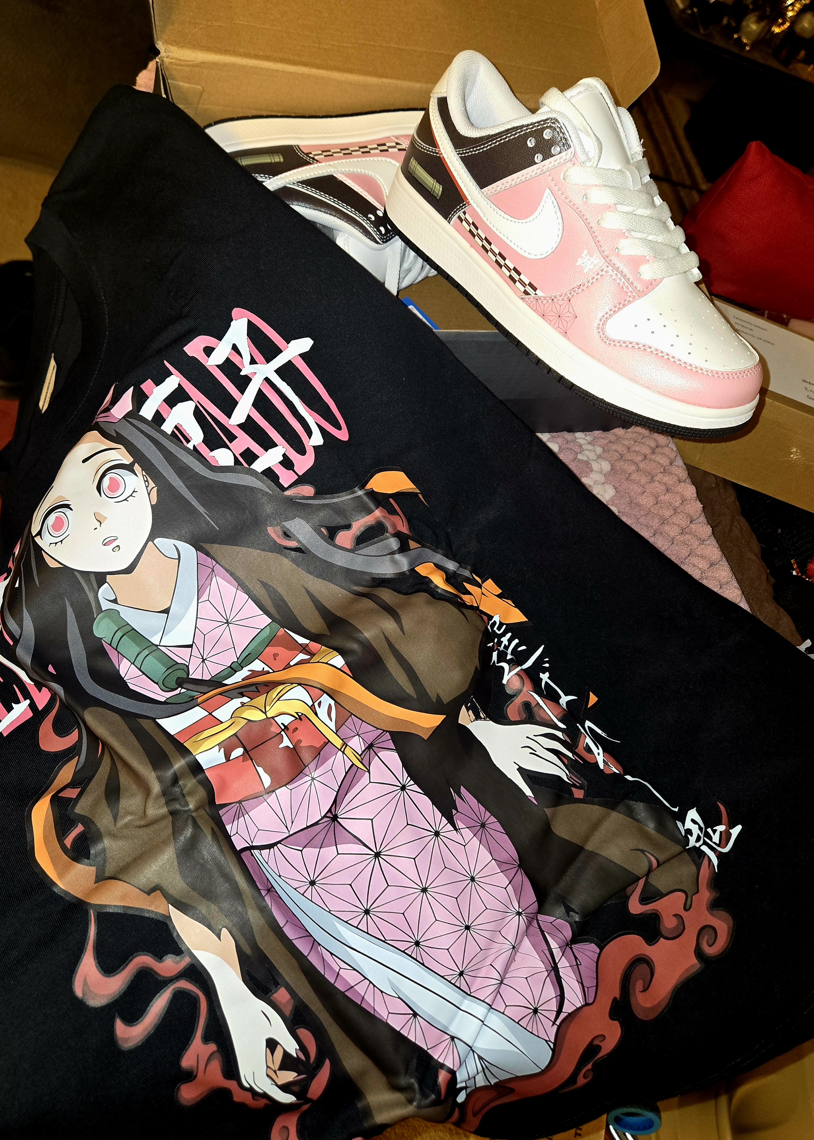 Nezuko Kamado V.1 Custom Court-Low Sneakers
