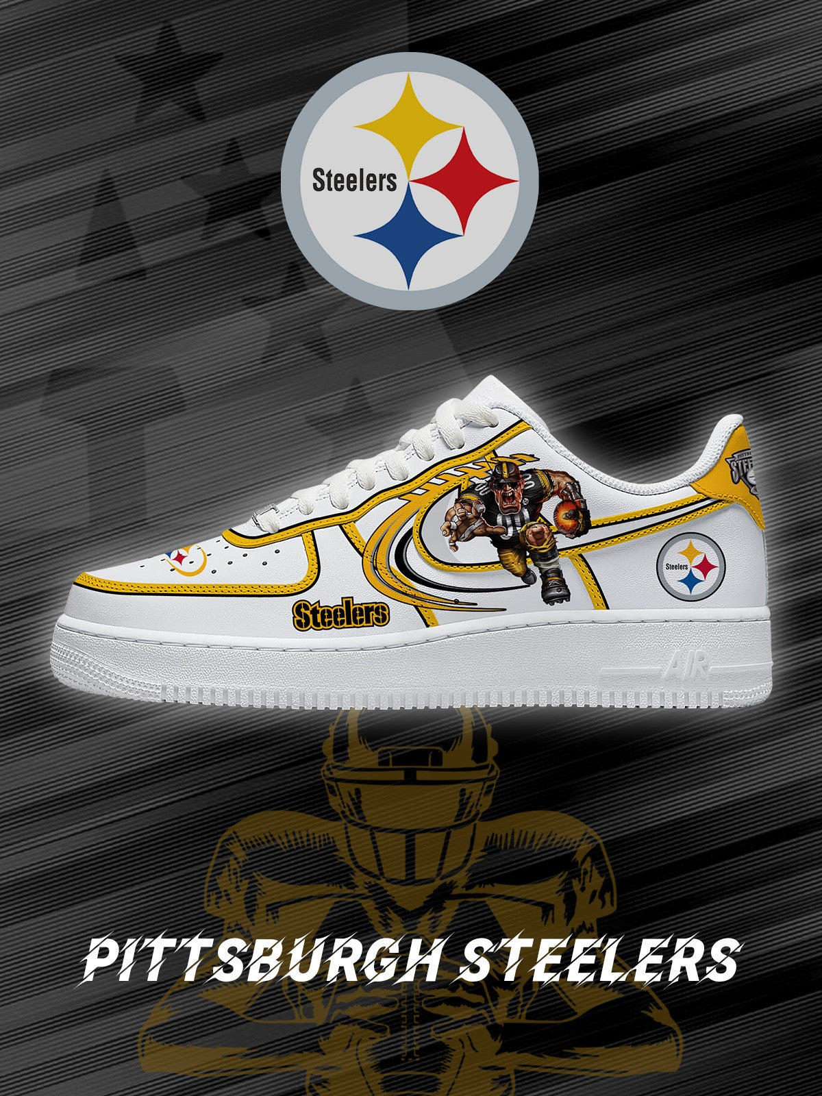 071125061513062.jpg Pittsburgh Football V.2 Custom Sneakers
