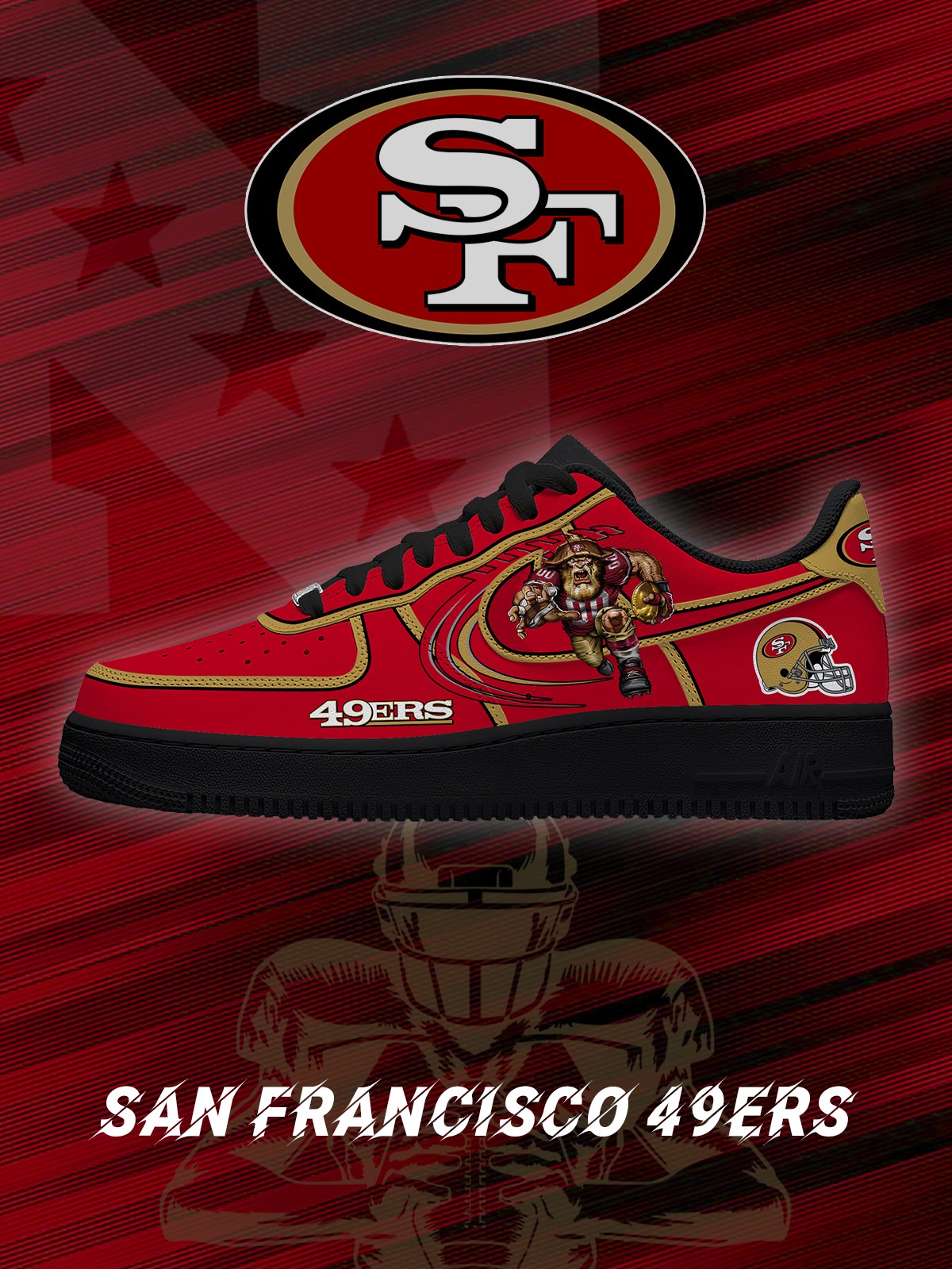 071125061513449.jpg San Francisco Football V.2 Custom Sneakers
