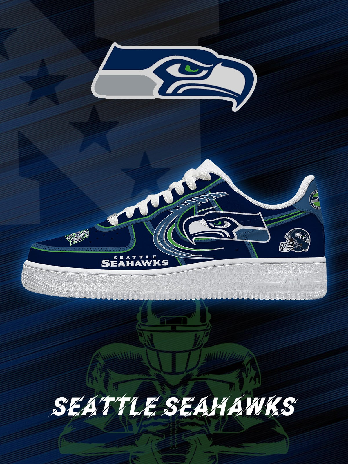 071125061513819.jpg Seattle Football V.2 Custom Sneakers