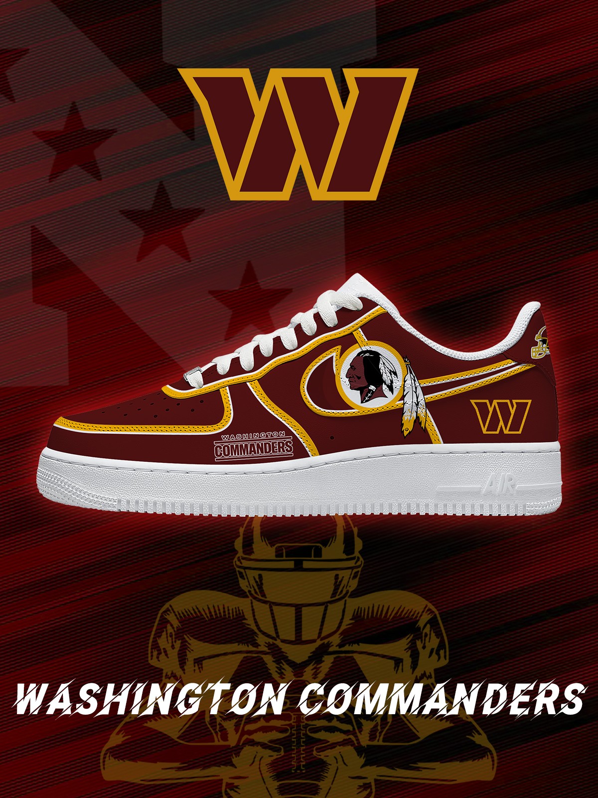 081125061513987.jpg Washington Football V.2 Custom Sneakers