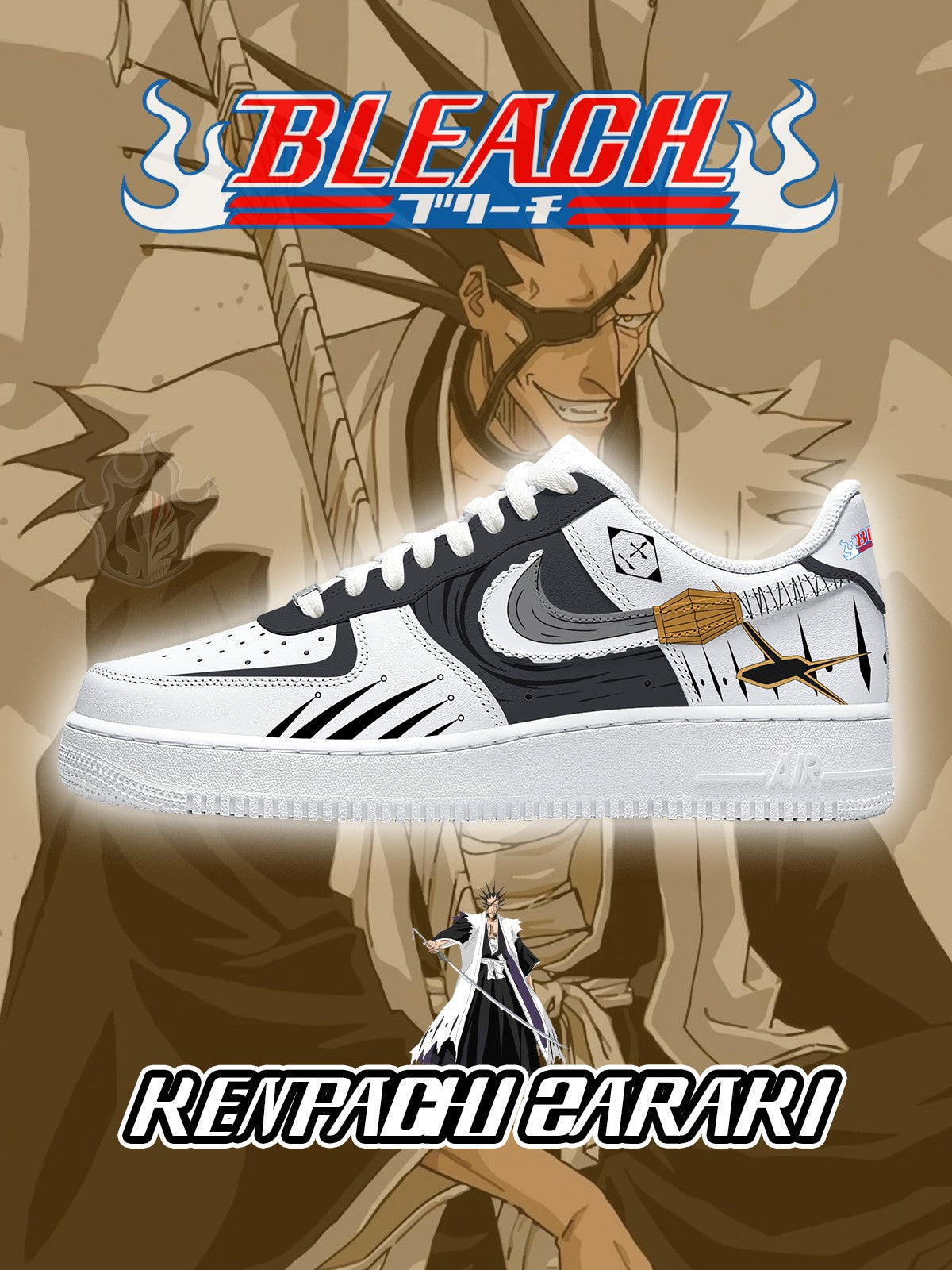 101124181740502-1-1.jpg Kenpachi Zaraki V.1 Custom Sneakers