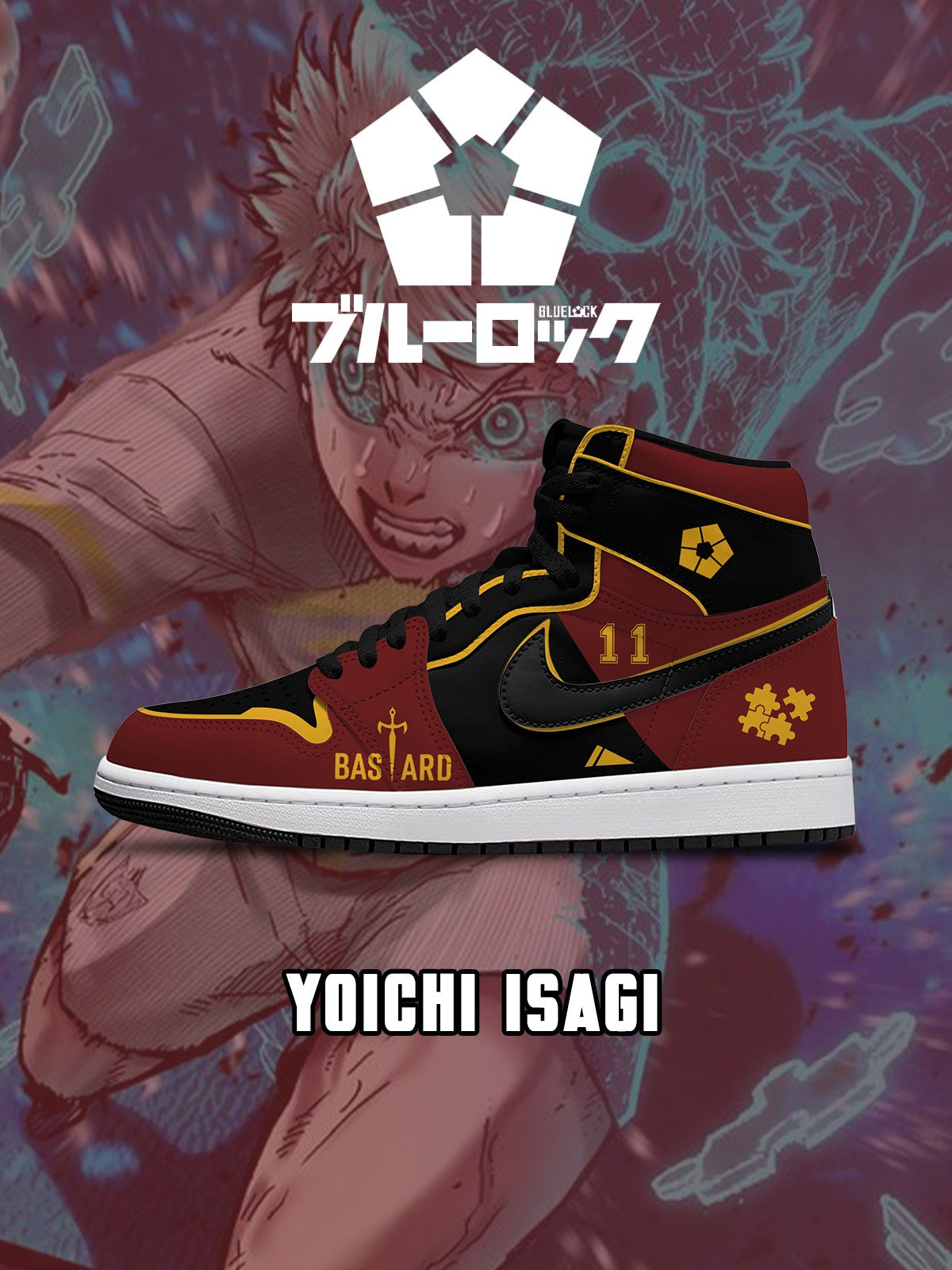 111125191525105.jpg Yoichi Isagi V.2 Custom High-Top Sneakers