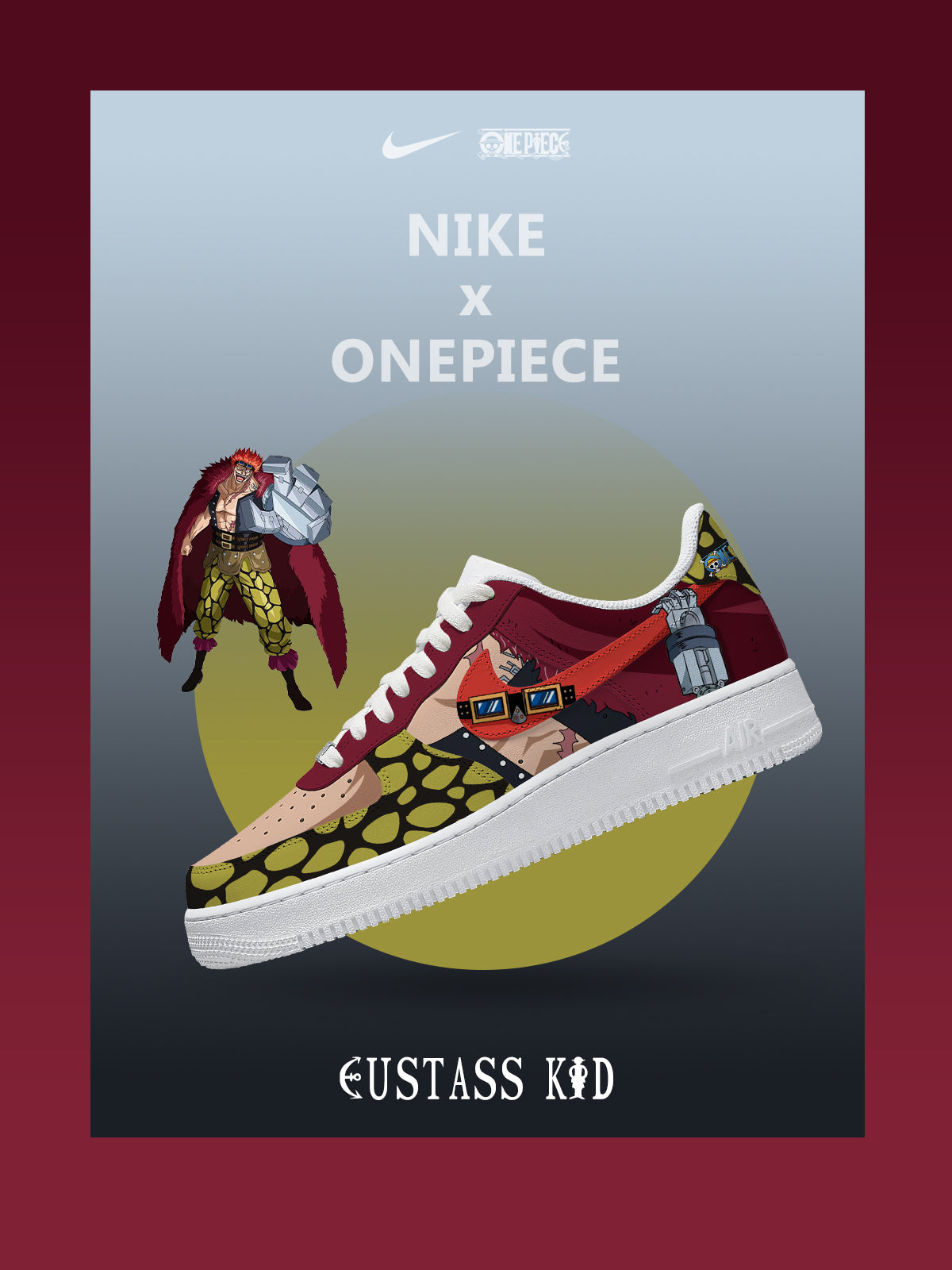 121225021511630.jpg Eustass Kid V.1 Custom Sneakers