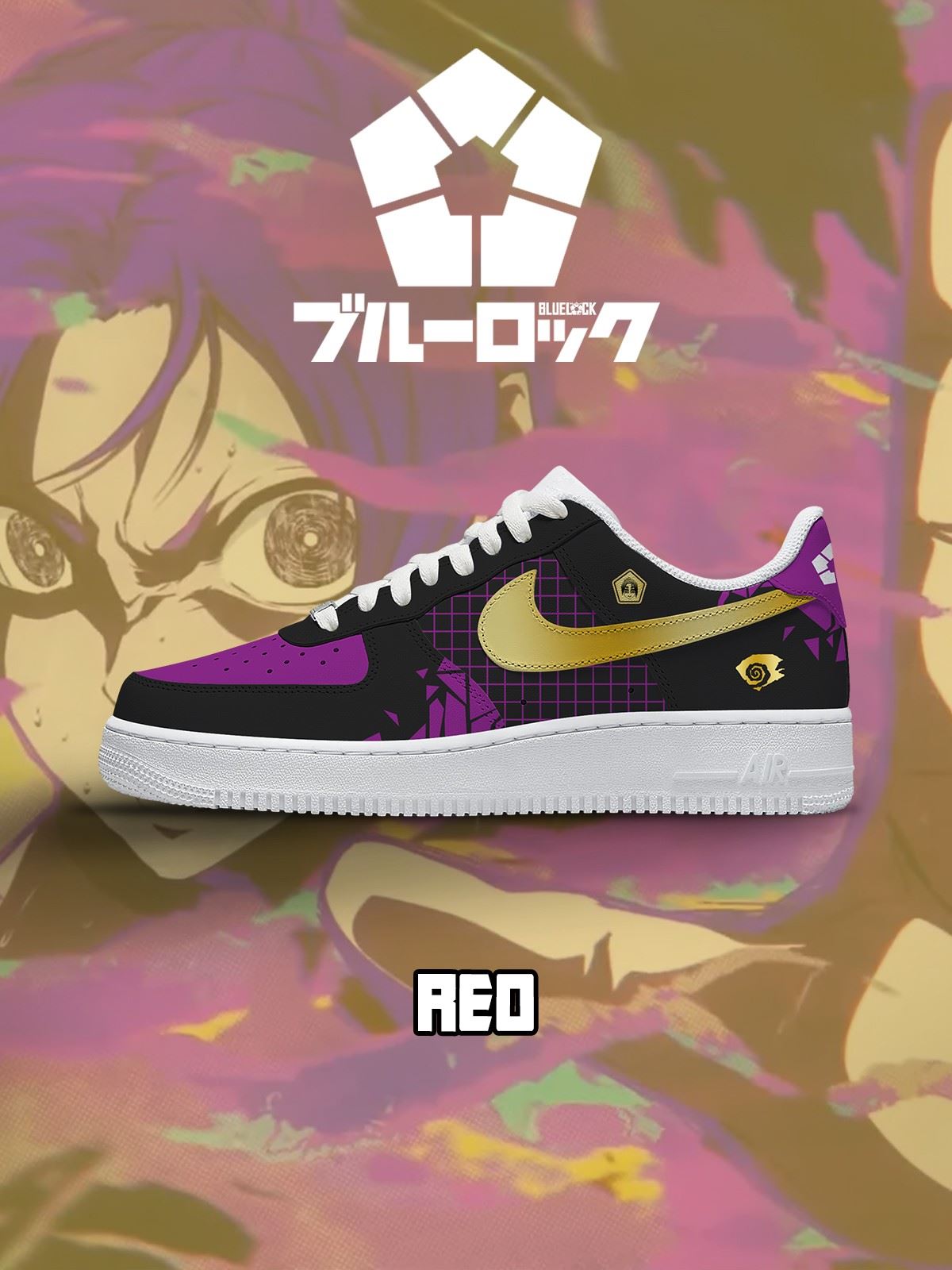 20241021161018671_916fbb4f-c75a-4ab4-9499-8df1da37161b-1.jpg Reo Mikage No.1 Custom Sneakers