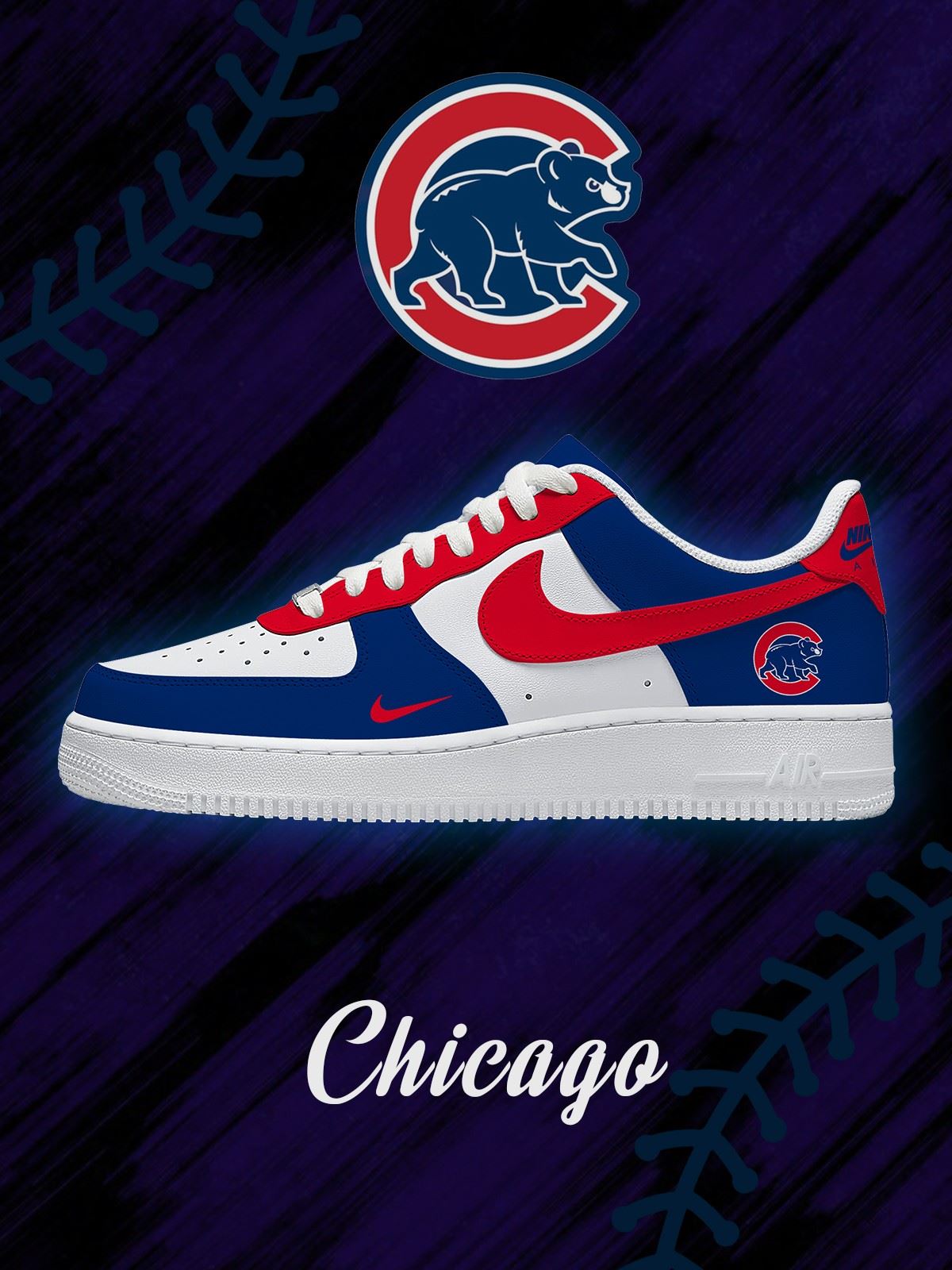 20250628145517323.jpg Chicago Baseball Custom Sneakers