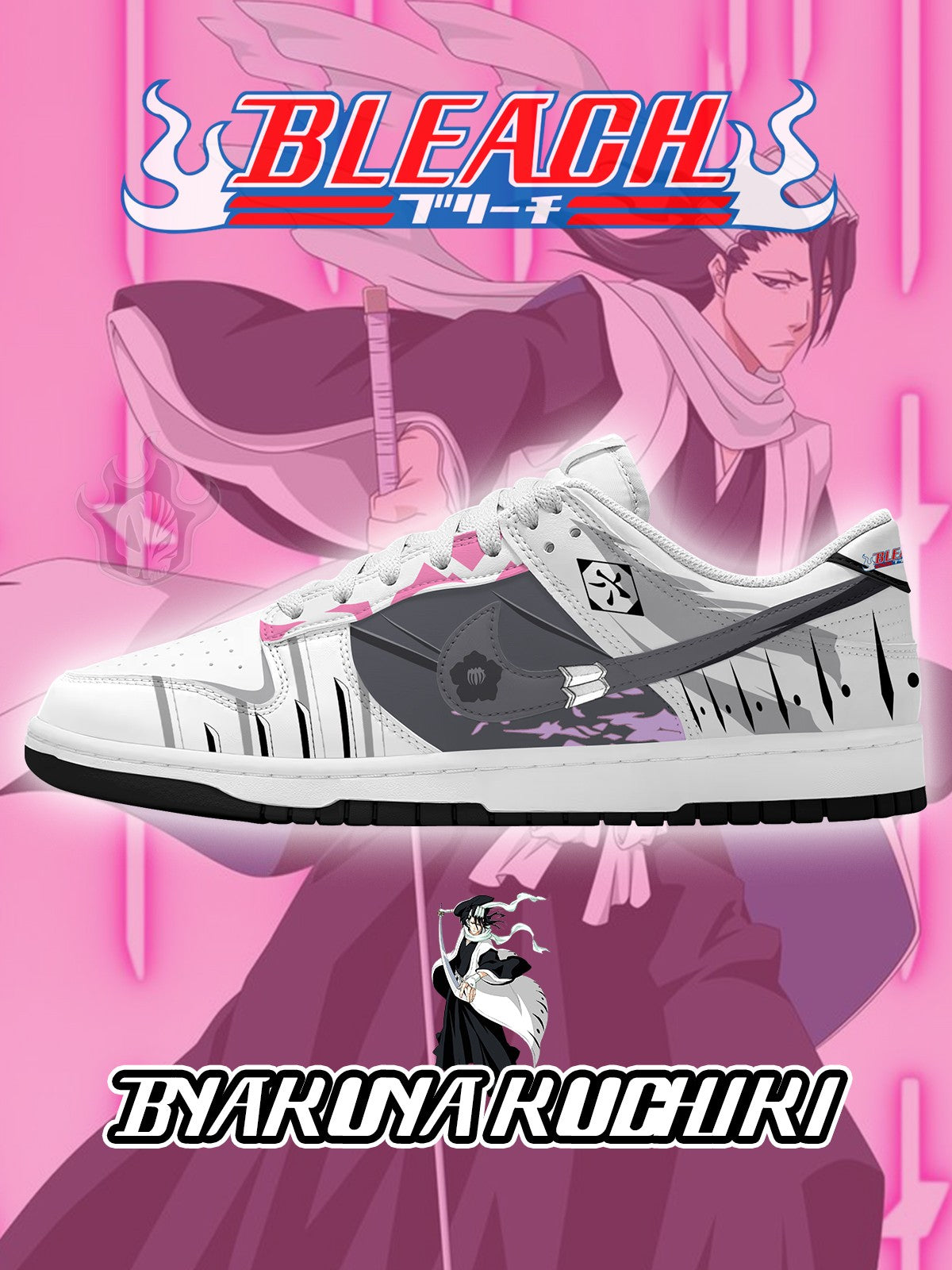 321125151614526.jpg Byakuya Kuchiki V.1 Custom Court-Low Sneakers