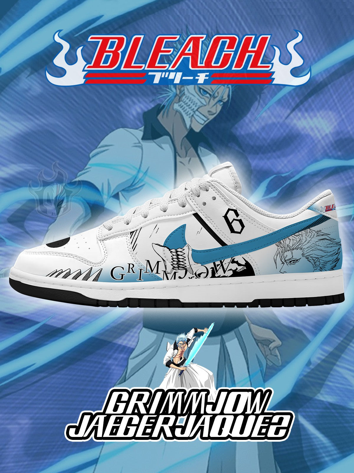 331125151614503.jpg Grimmjow Jaegerjaquez V.1 Custom Court-Low Sneakers