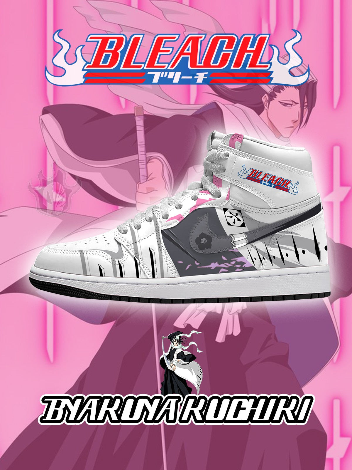 391125151614422.jpg Byakuya Kuchiki V.1 Custom High-Top Sneakers