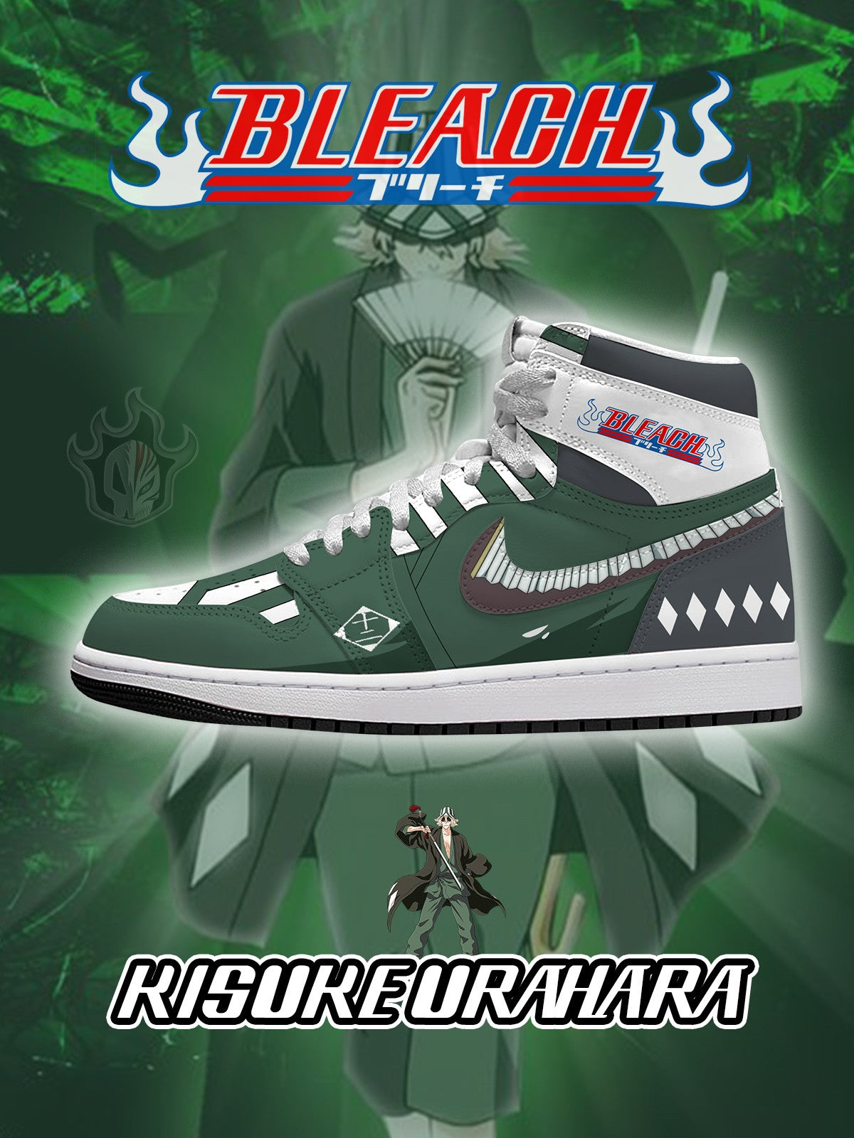 431125151614258.jpg Kisuke Urahara V.1 Custom High-Top Sneakers