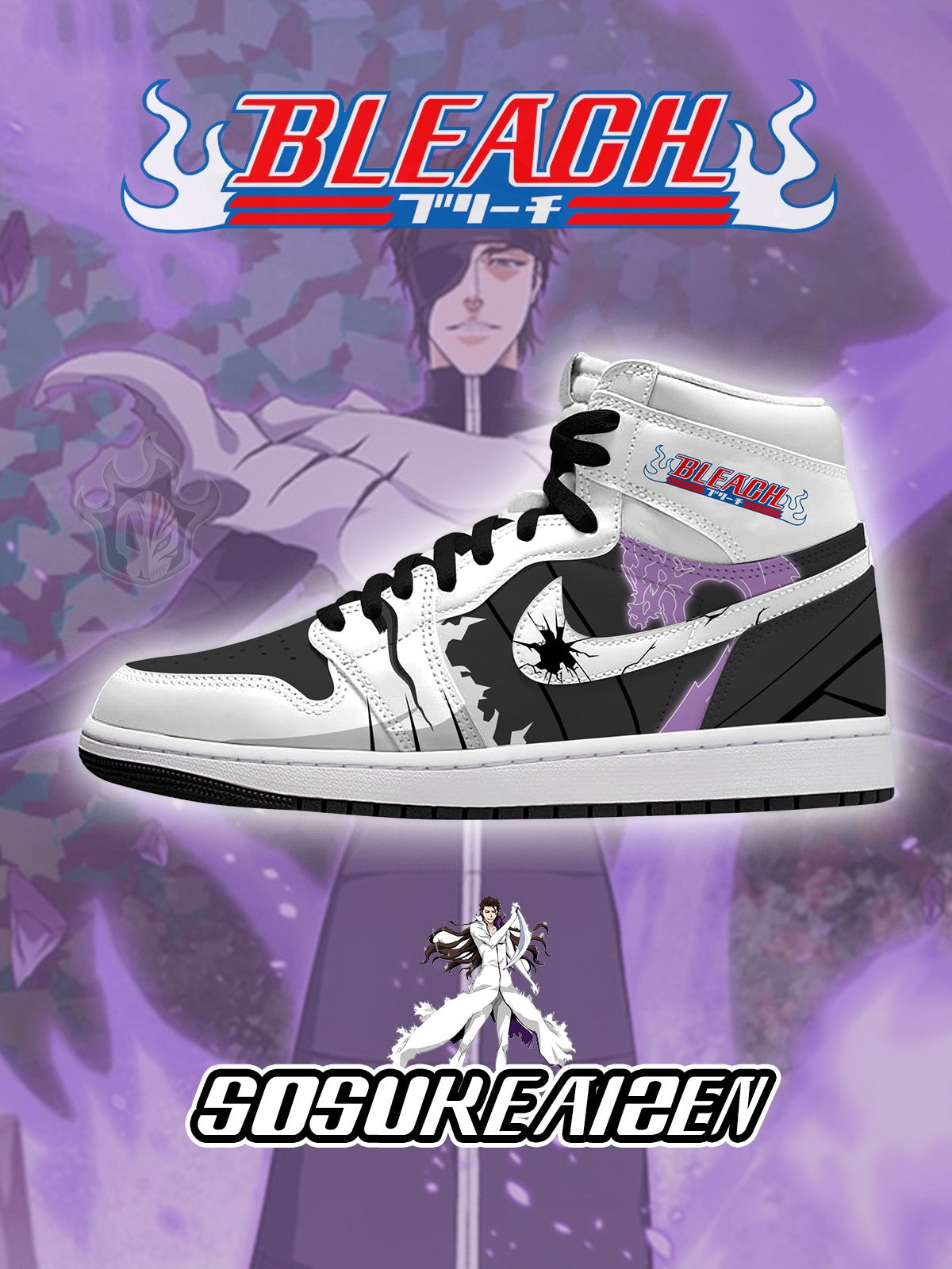 451125151614120.jpg Sosuke Aizen V.1 Custom High-Top Sneakers