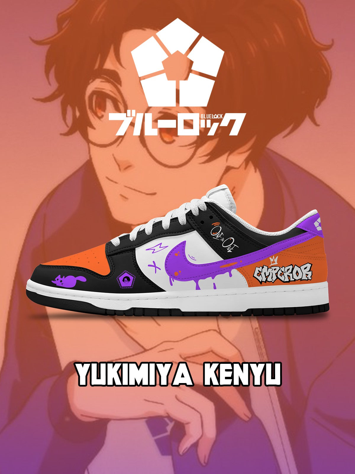490525121745714_a262f4d9-7015-4a5a-85af-ae8119da5897-1.jpg Yukimiya Kenyu V.1 Custom Court-Low Sneakers