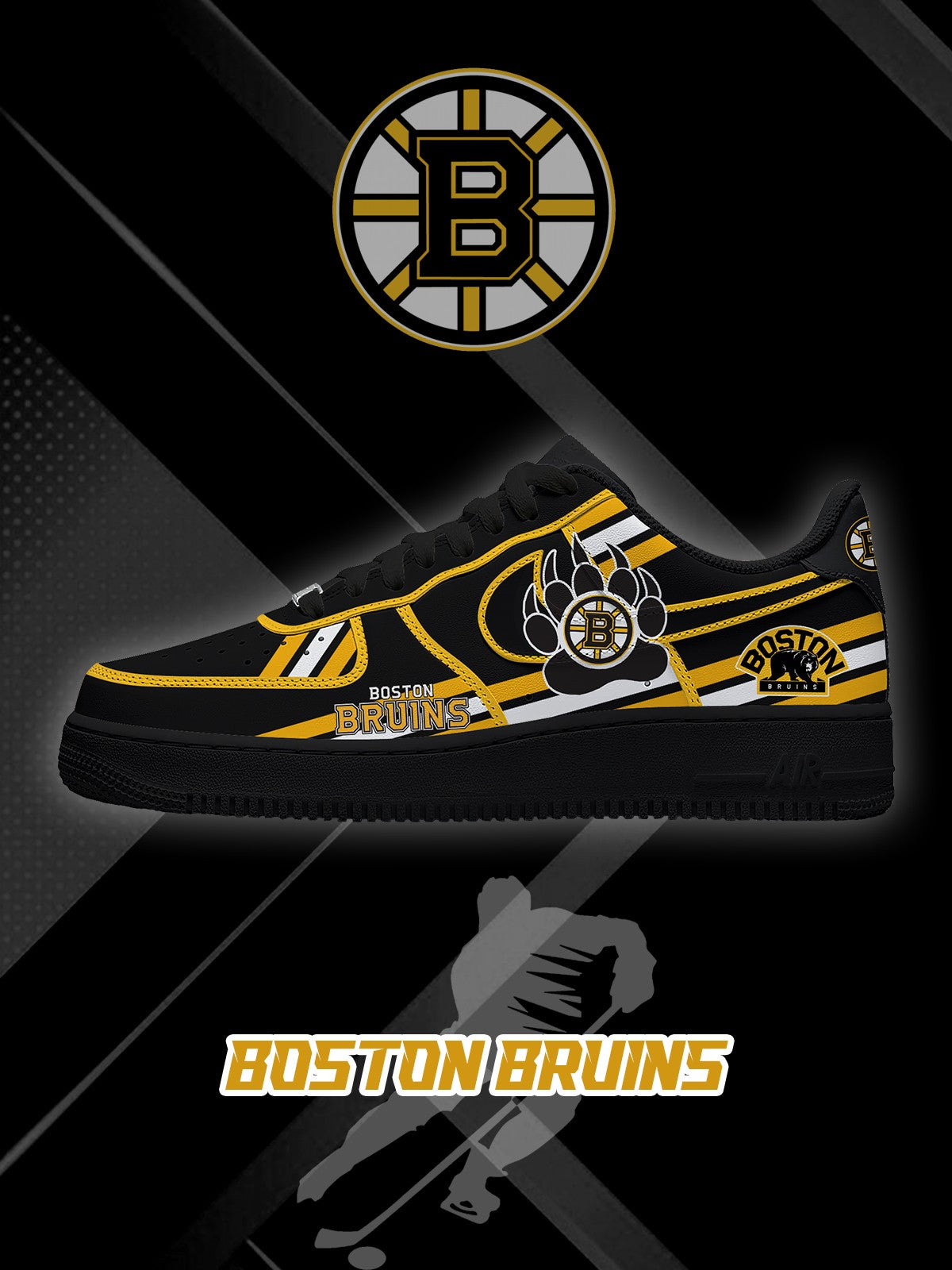 541125262136532.jpg Boston Hockey V.2 Custom Sneakers