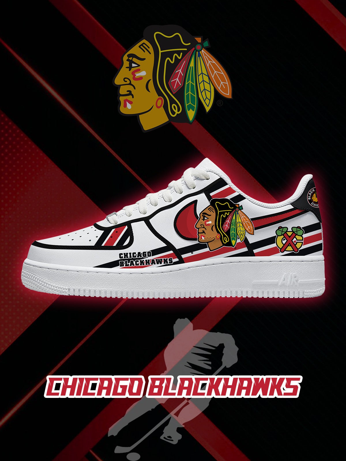 561125262136021.jpg Chicago Hockey V.2 Custom Sneakers