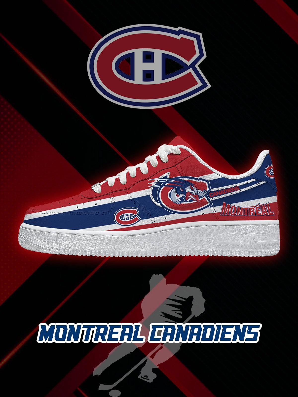 591125262136371.jpg Montreal Hockey V.2 Custom Sneakers