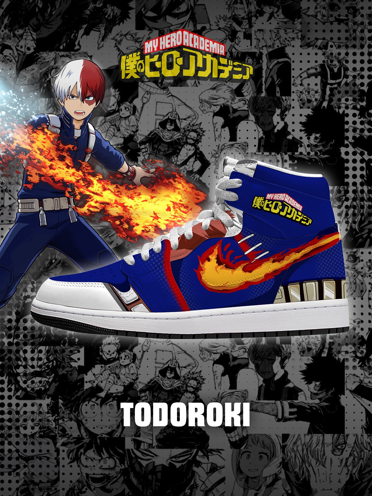 kL9waRpW-410725021136298.jpg Shoto Todoroki V.2 Custom High-Top Sneakers