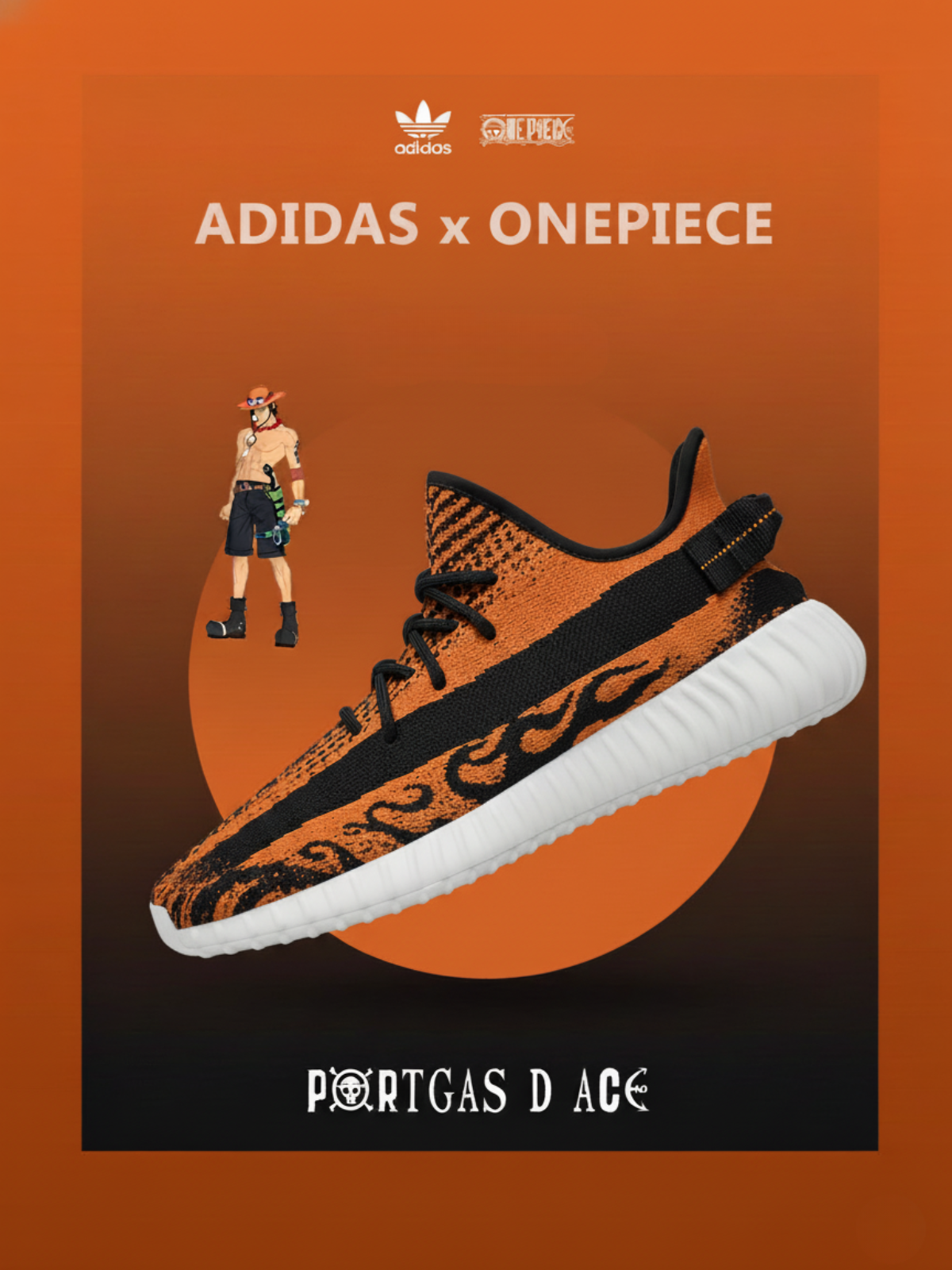 Customize Portgas D Ace YZ Shoes