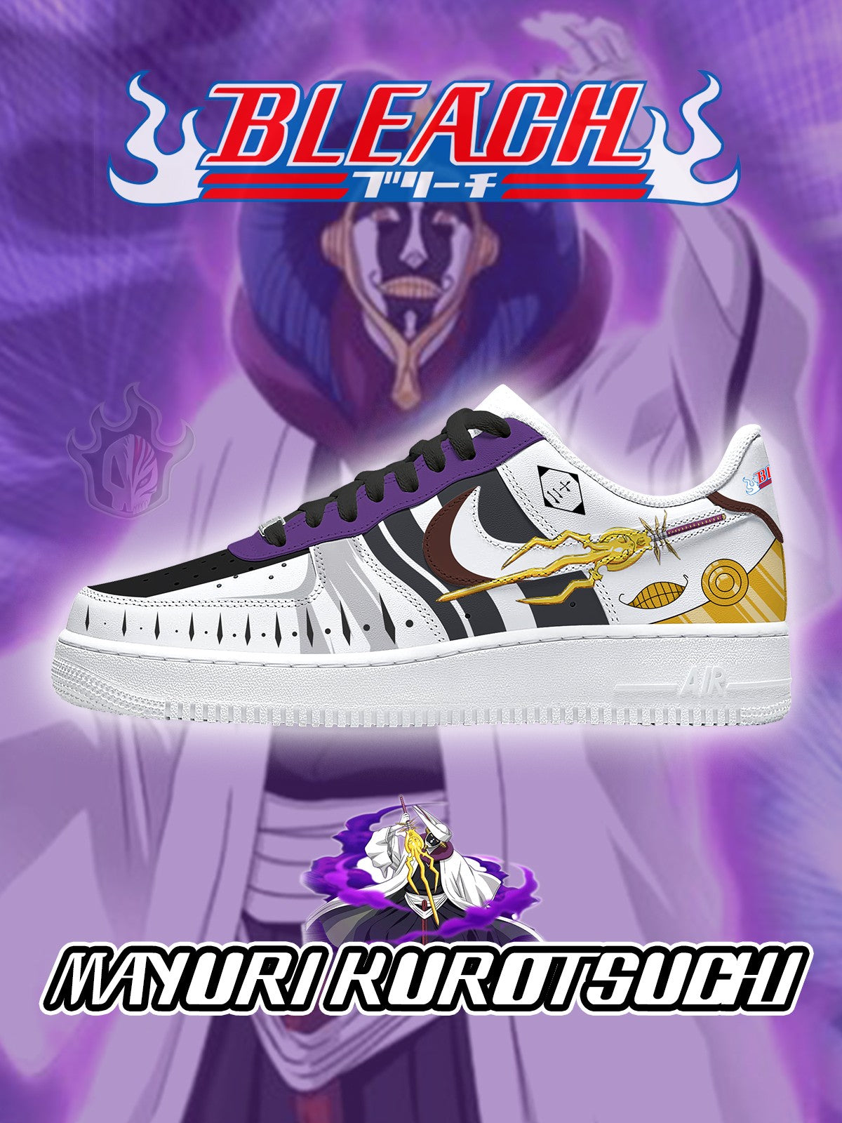 371124181739092-1-1.jpg Mayuri Kurotsuchi V.1 Custom Sneakers