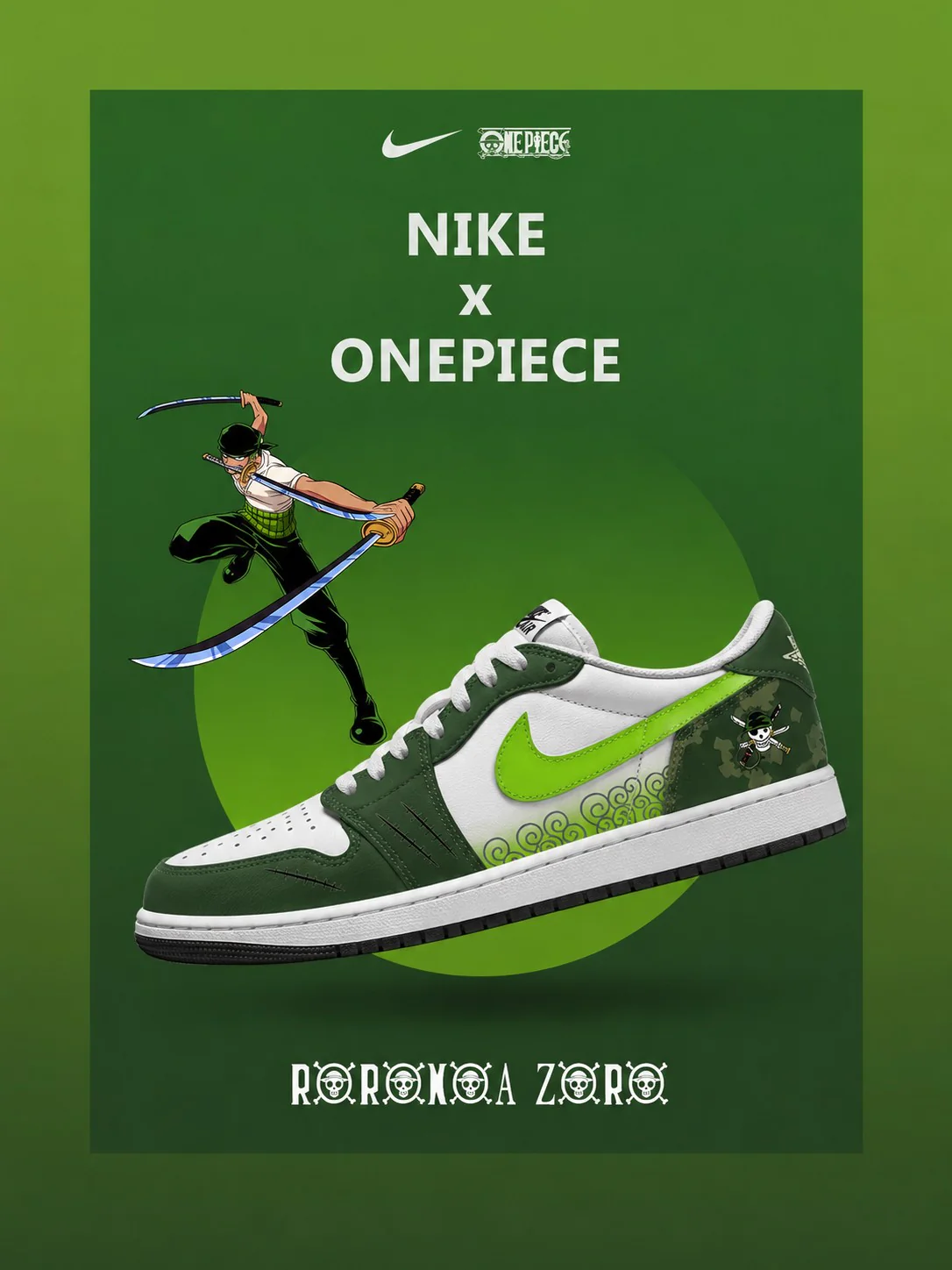 Low JD 1 custom shoe example