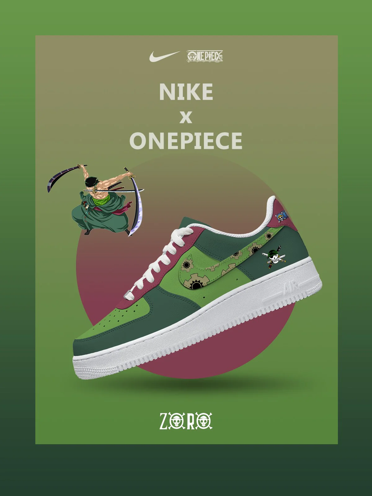 Air Force 1 custom sneaker example